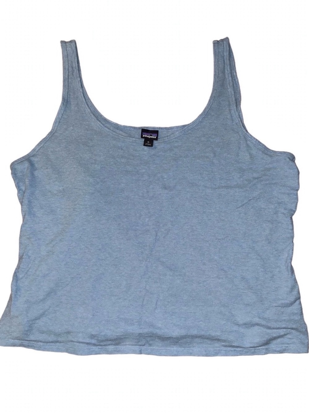 Patagonia Light Blue Scoop Neck Tank